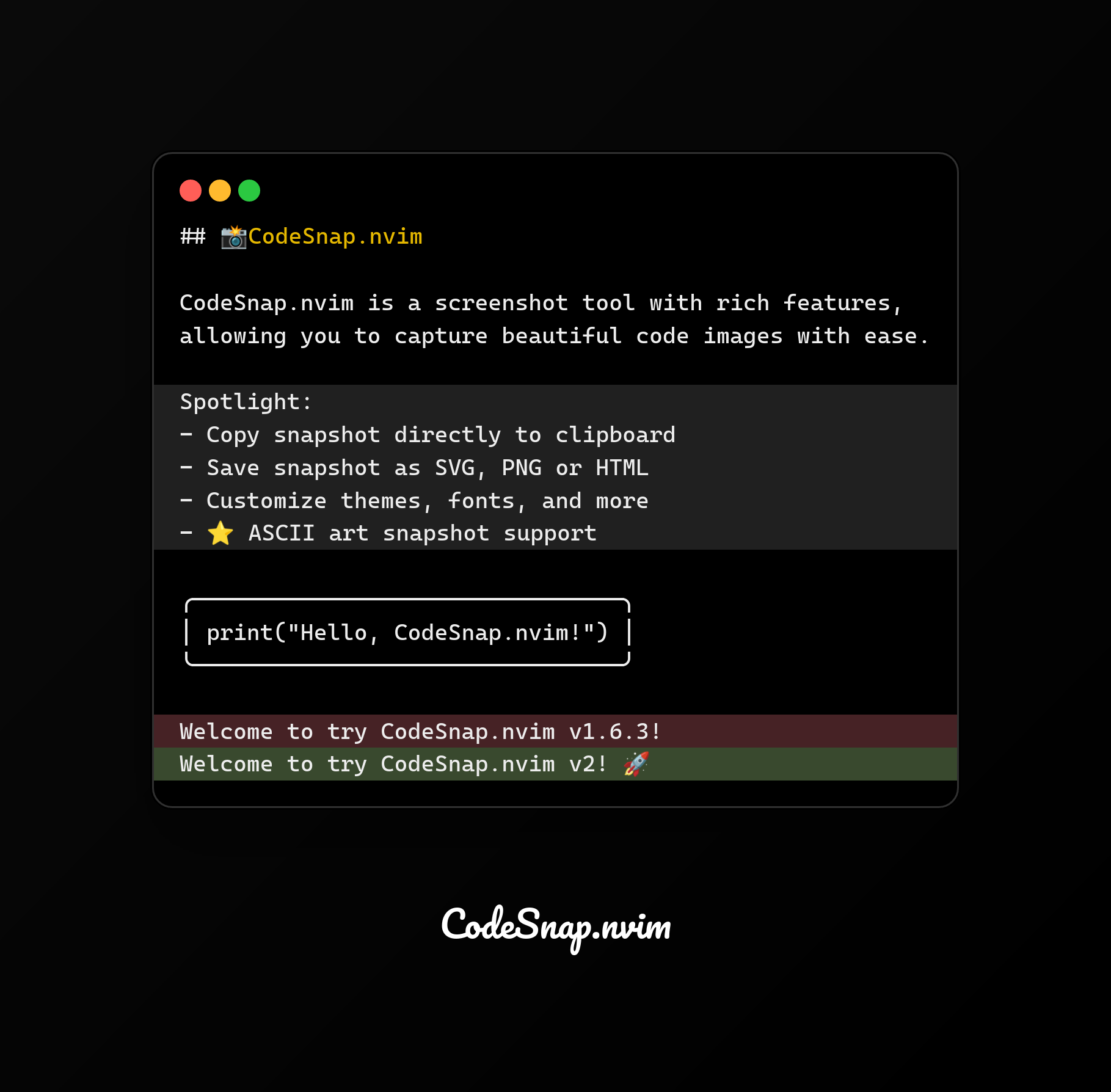 codesnap.nvim screenshot 1
