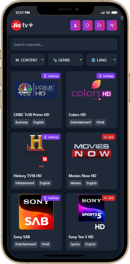 TS-JioTV screenshot 2