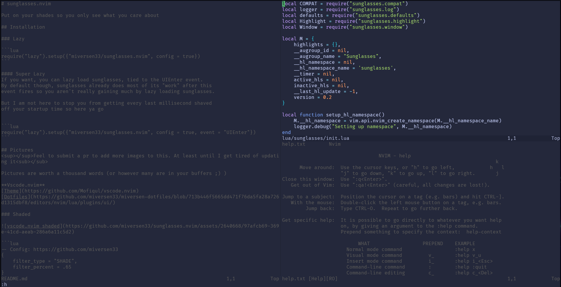 sunglasses.nvim screenshot 9