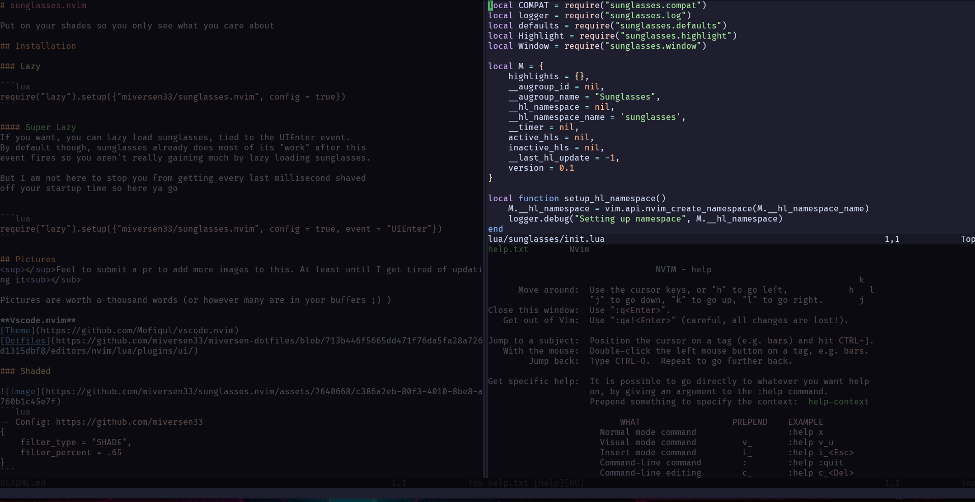 sunglasses.nvim screenshot 4