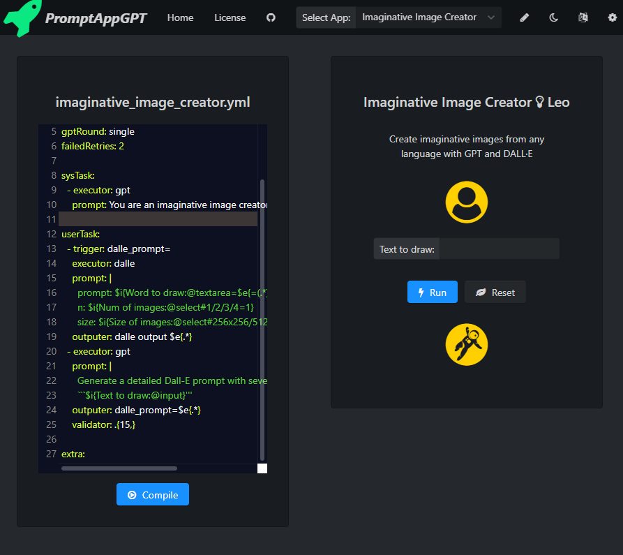 PromptAppGPT screenshot 1