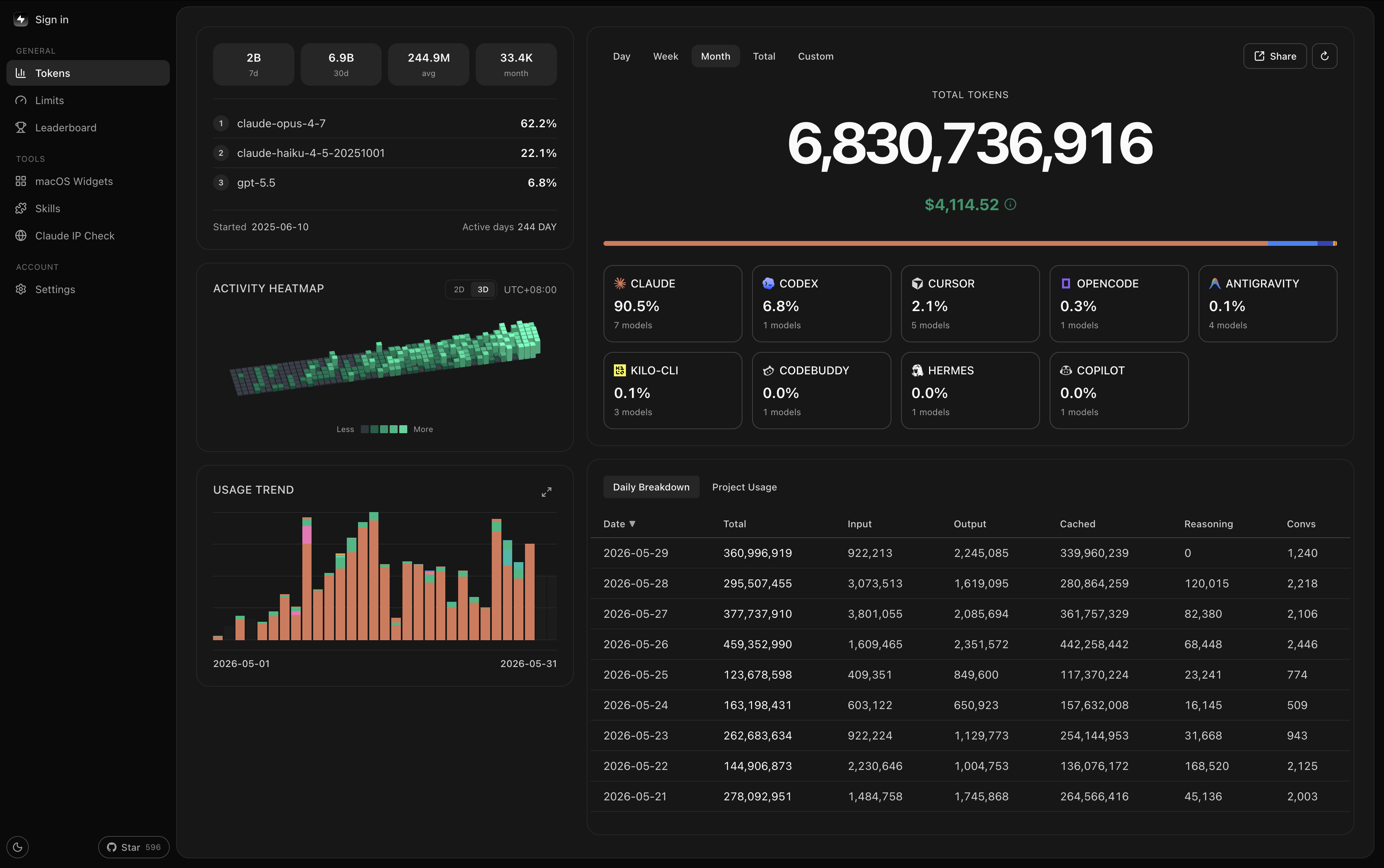 TokenTracker screenshot 8