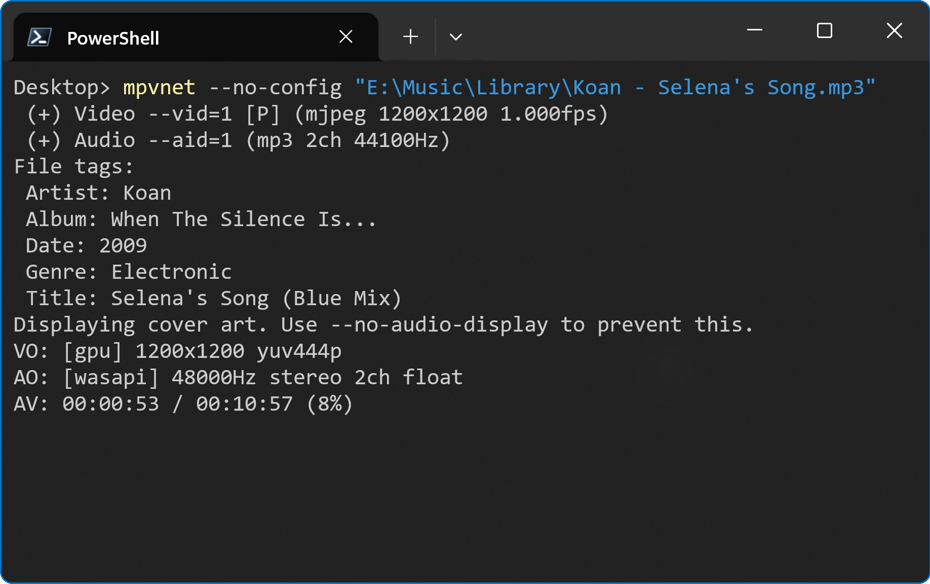 mpv.net screenshot 4