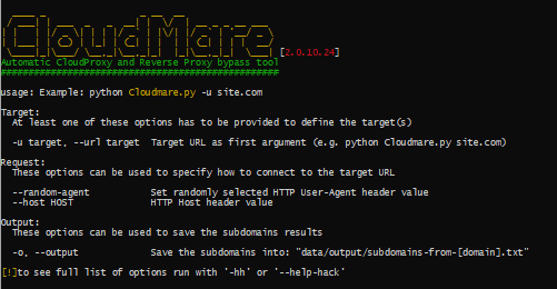 Cloudmare screenshot 2
