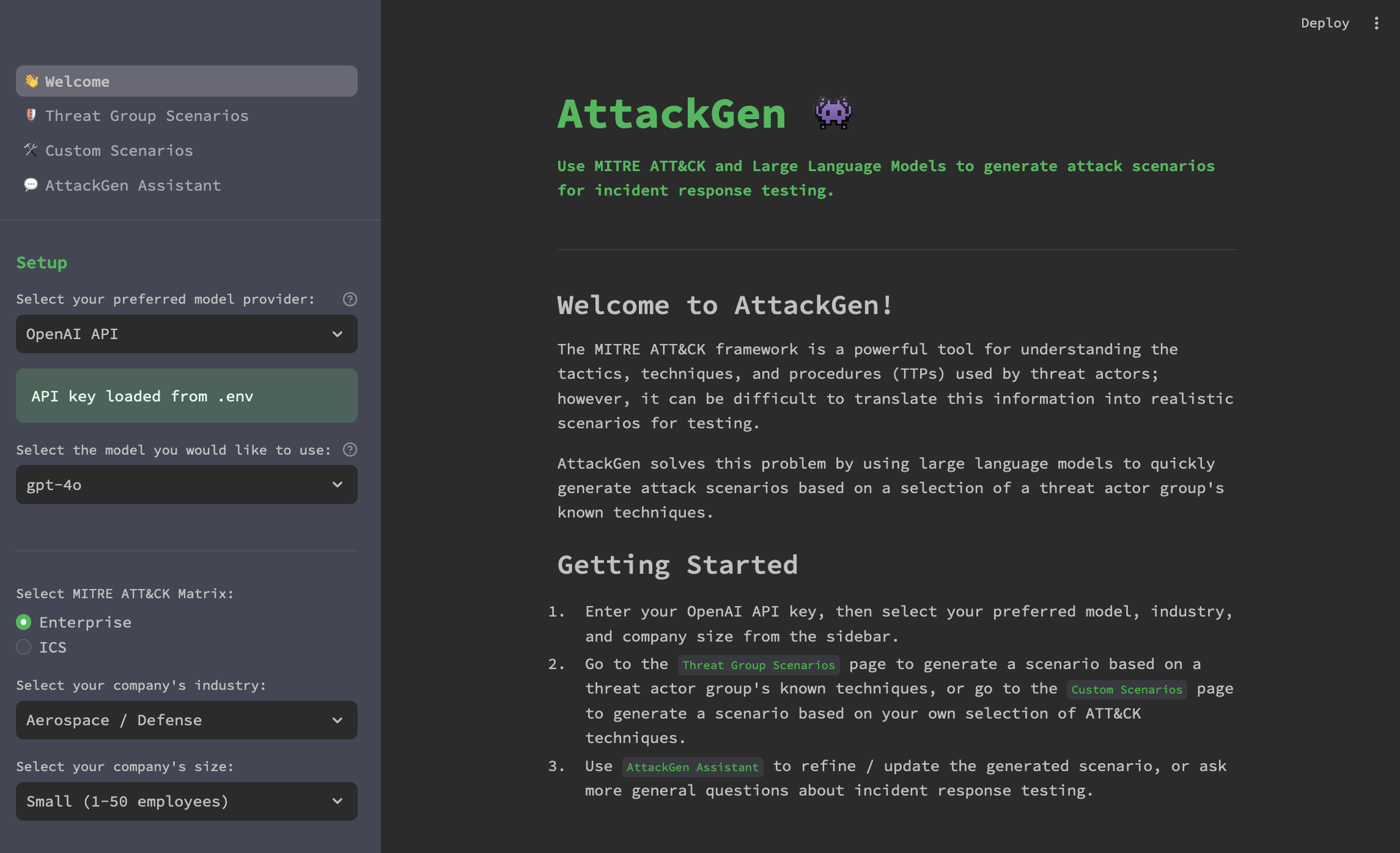 attackgen screenshot 1