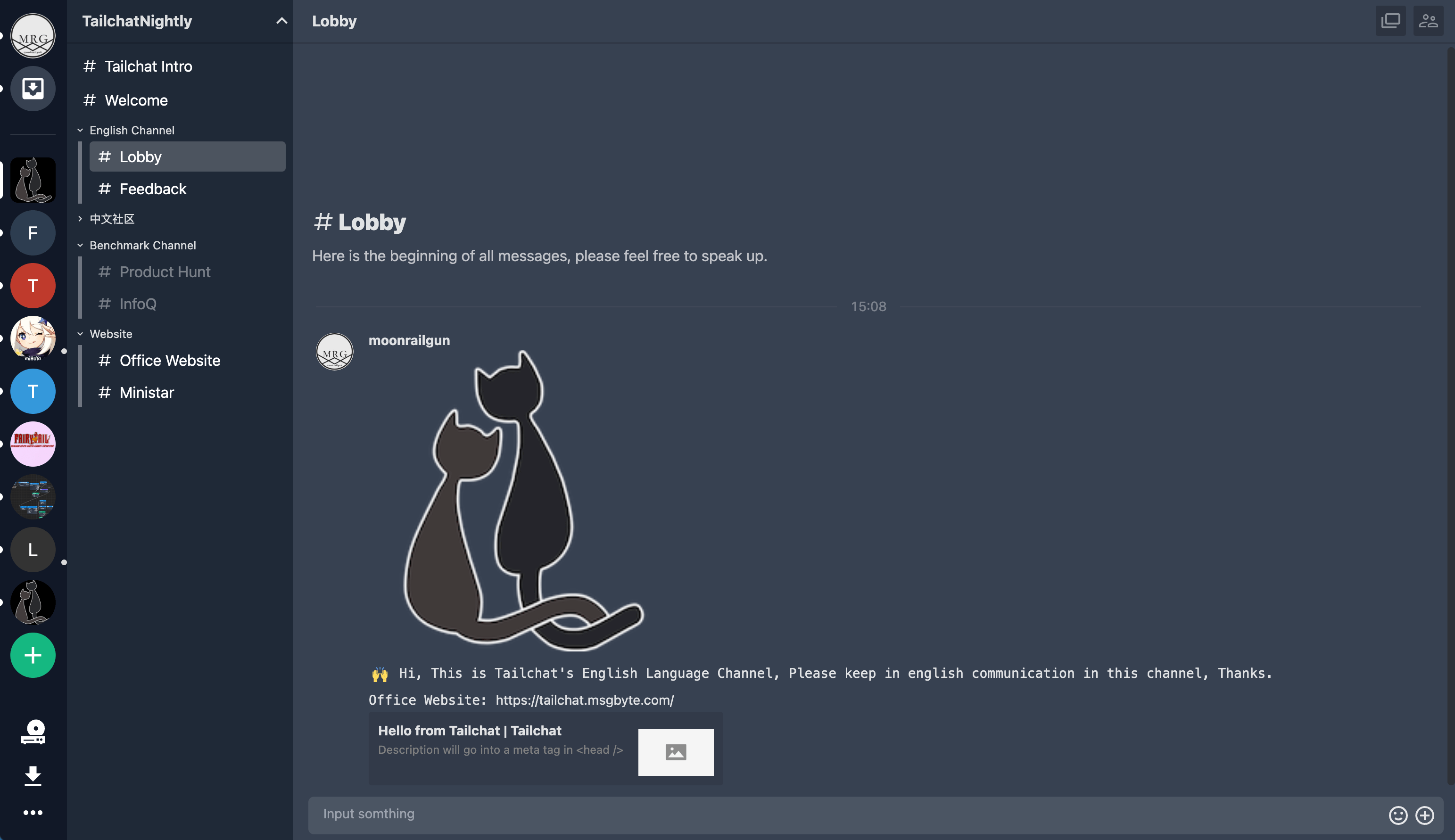 tailchat screenshot 1