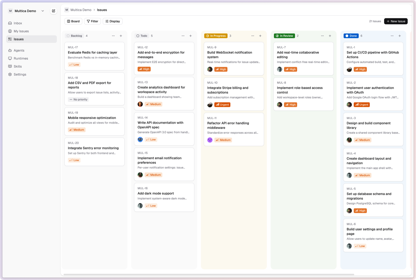 multica screenshot 2