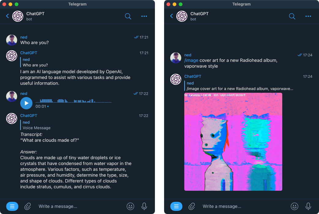 chatgpt-telegram-bot screenshot 1