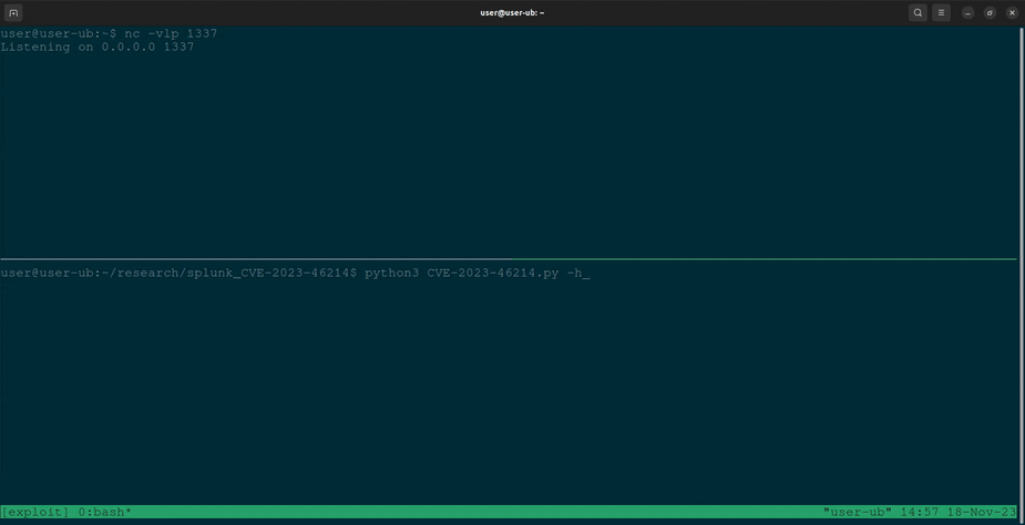 Splunk-RCE-poc screenshot 1