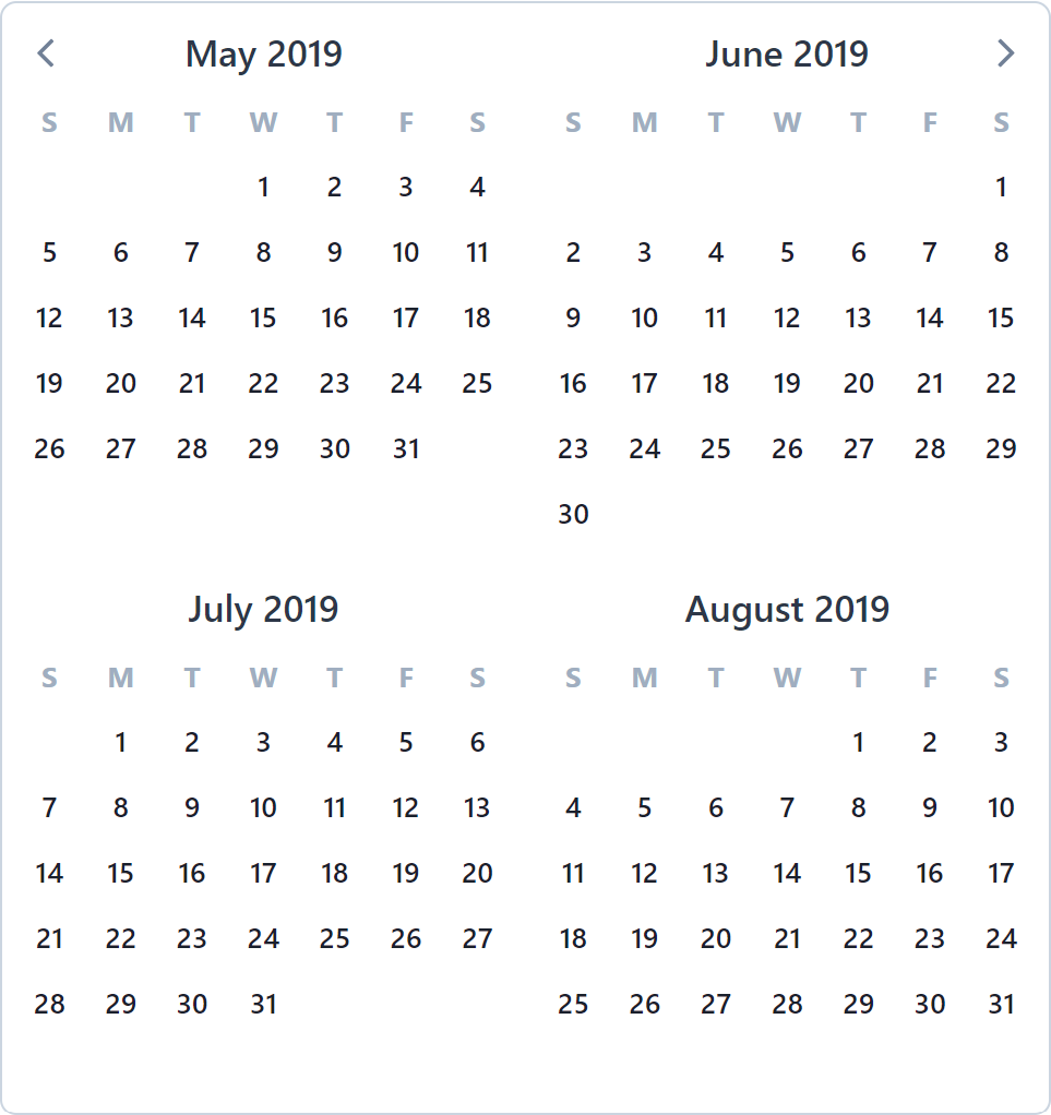 v-calendar screenshot 2