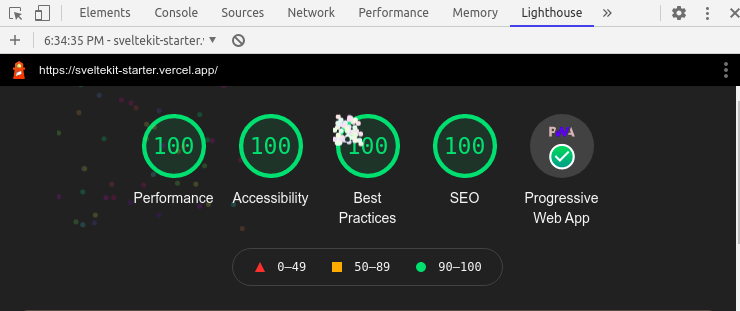 sveltekit-starter screenshot 2