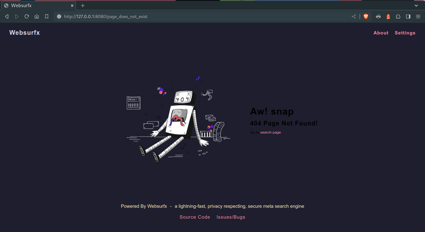 websurfx screenshot 3