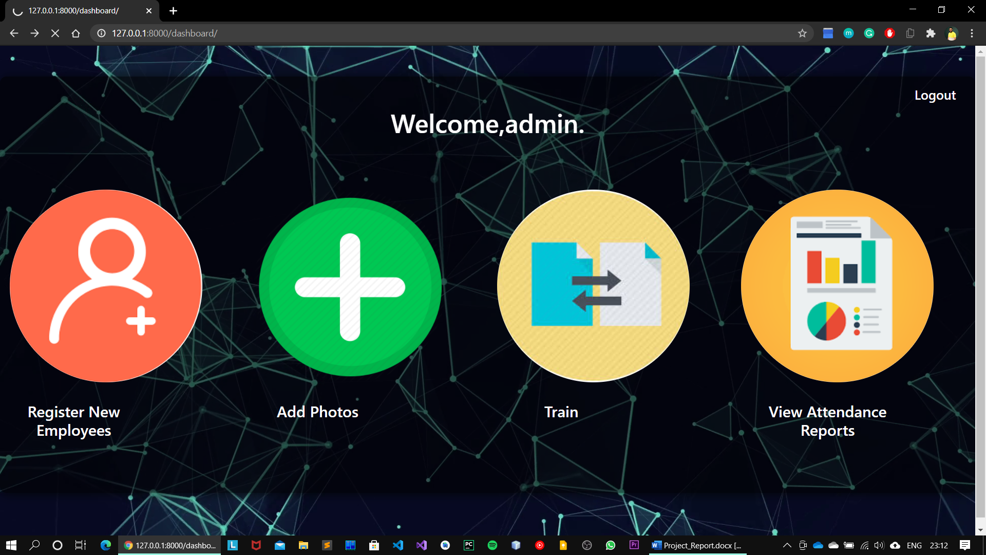 Attendance-Management-System-Using-Face-Recognition screenshot 3