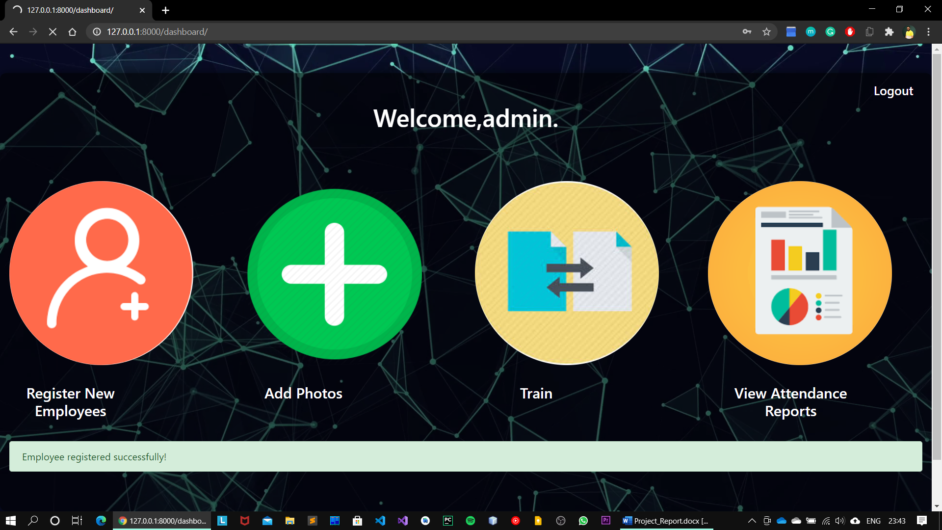 Attendance-Management-System-Using-Face-Recognition screenshot 14