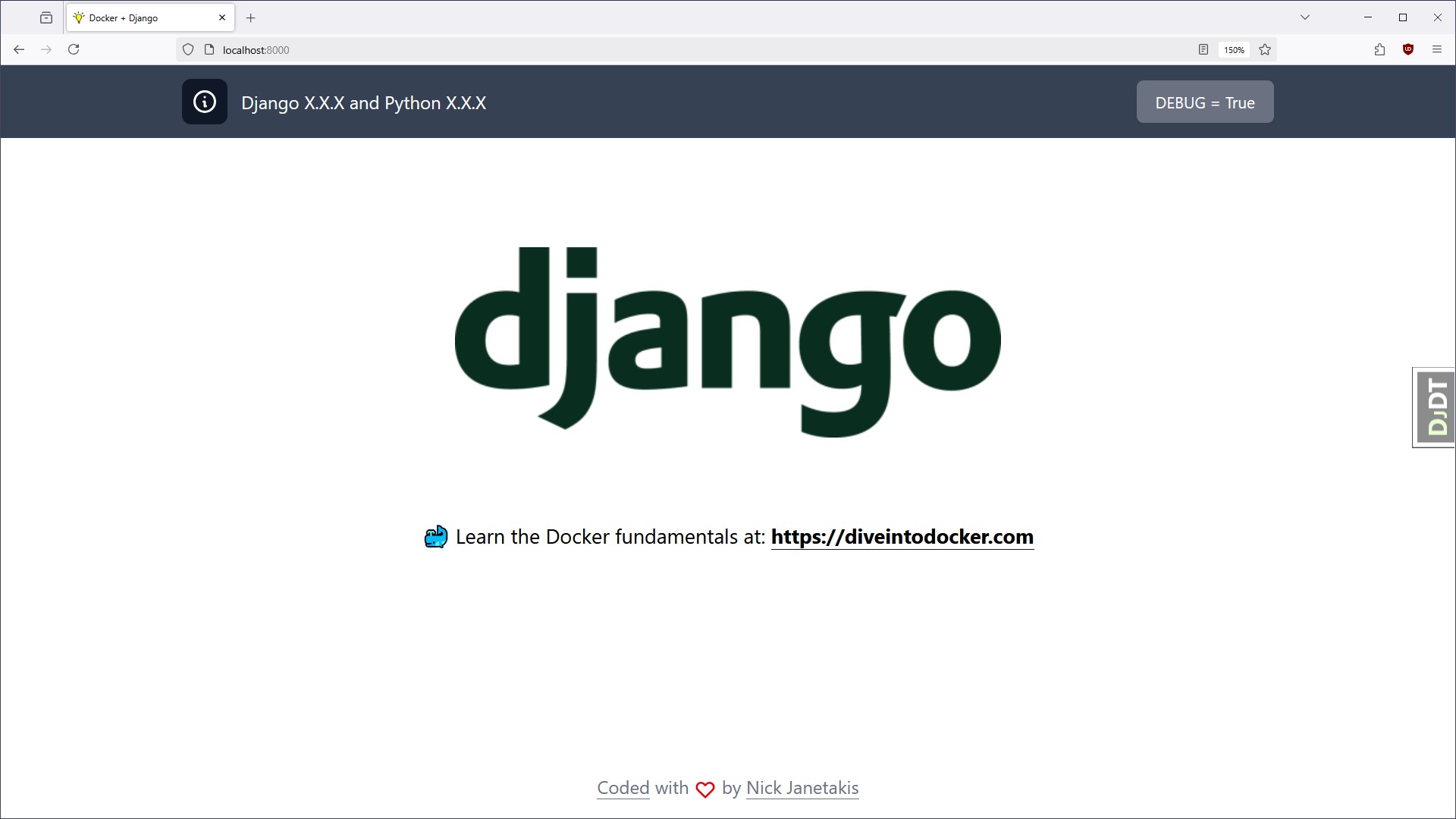 docker-django-example screenshot 1