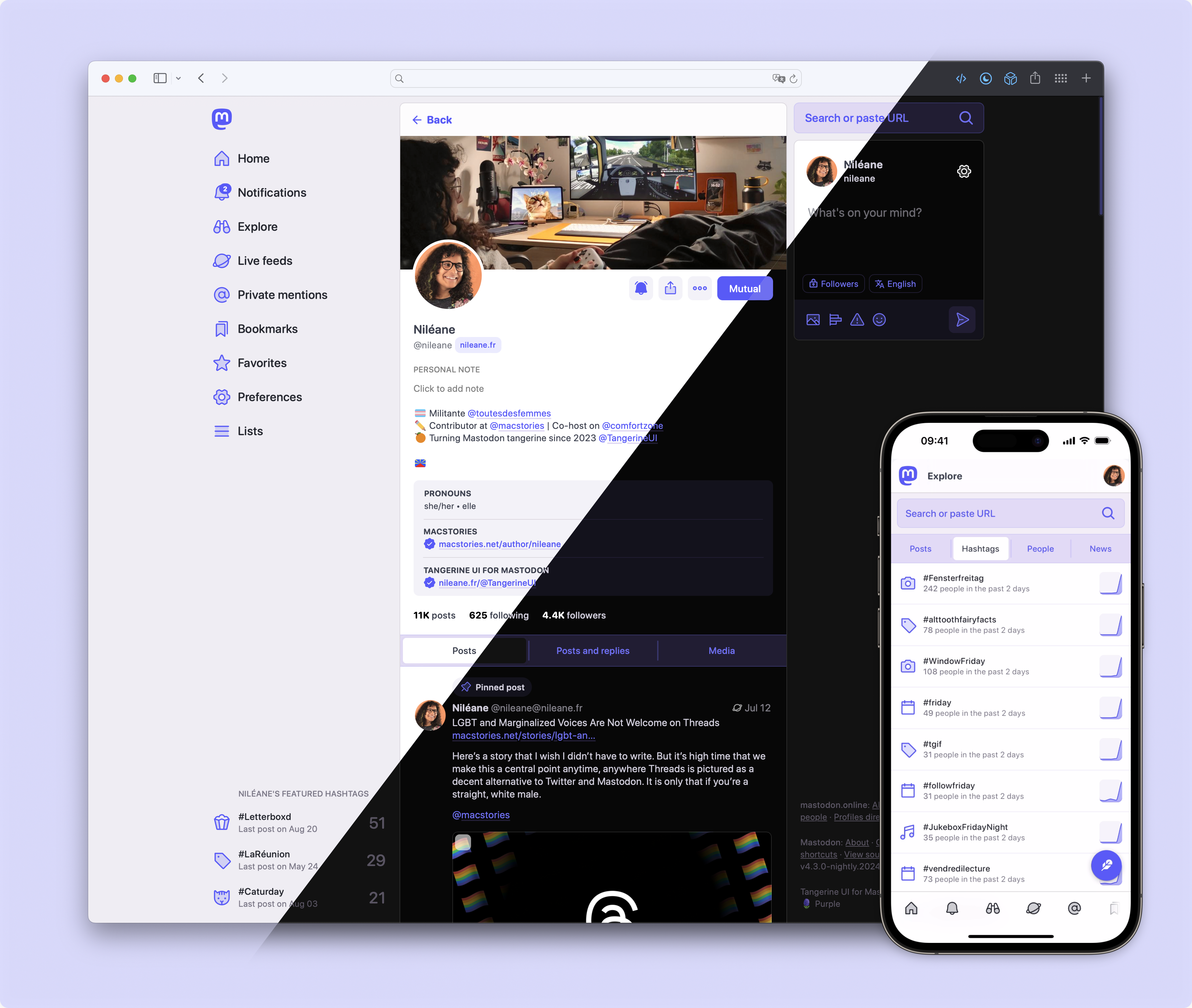 TangerineUI-for-Mastodon screenshot 2