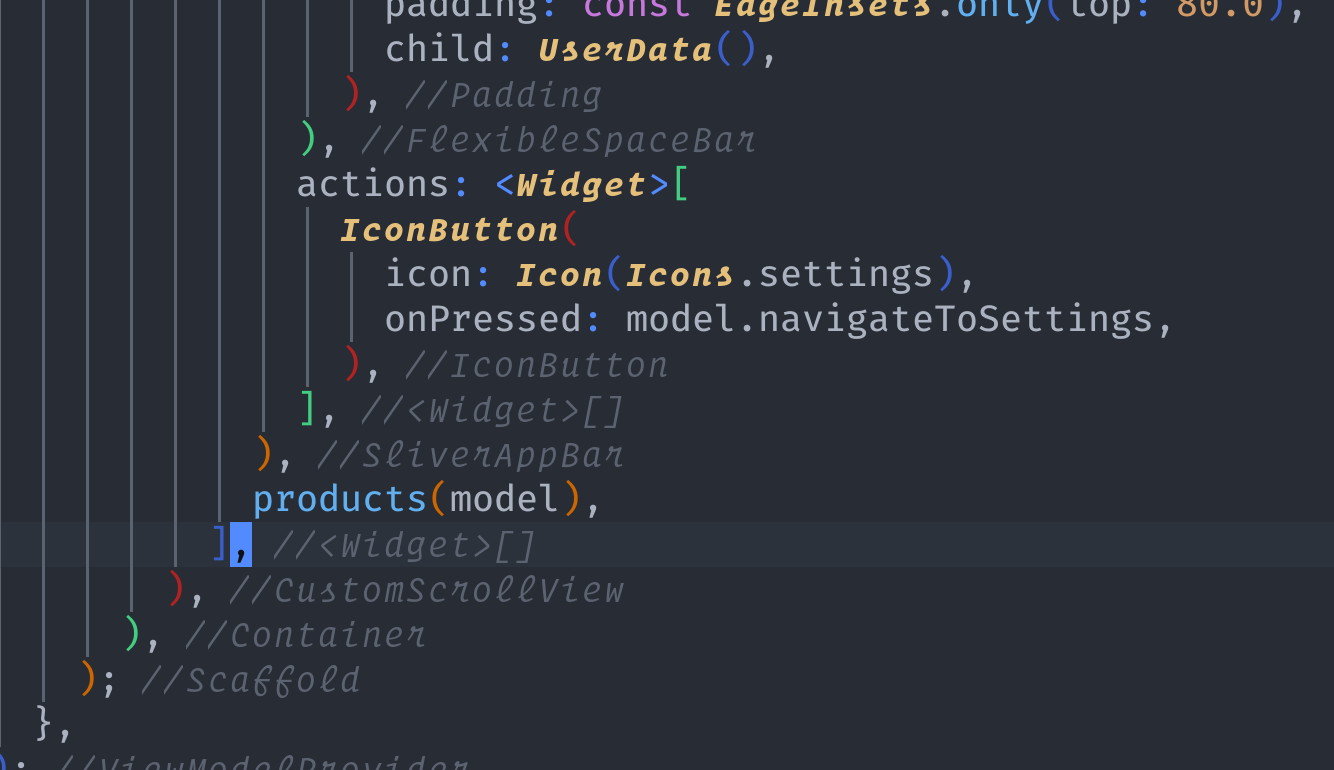 flutter-tools.nvim screenshot 7