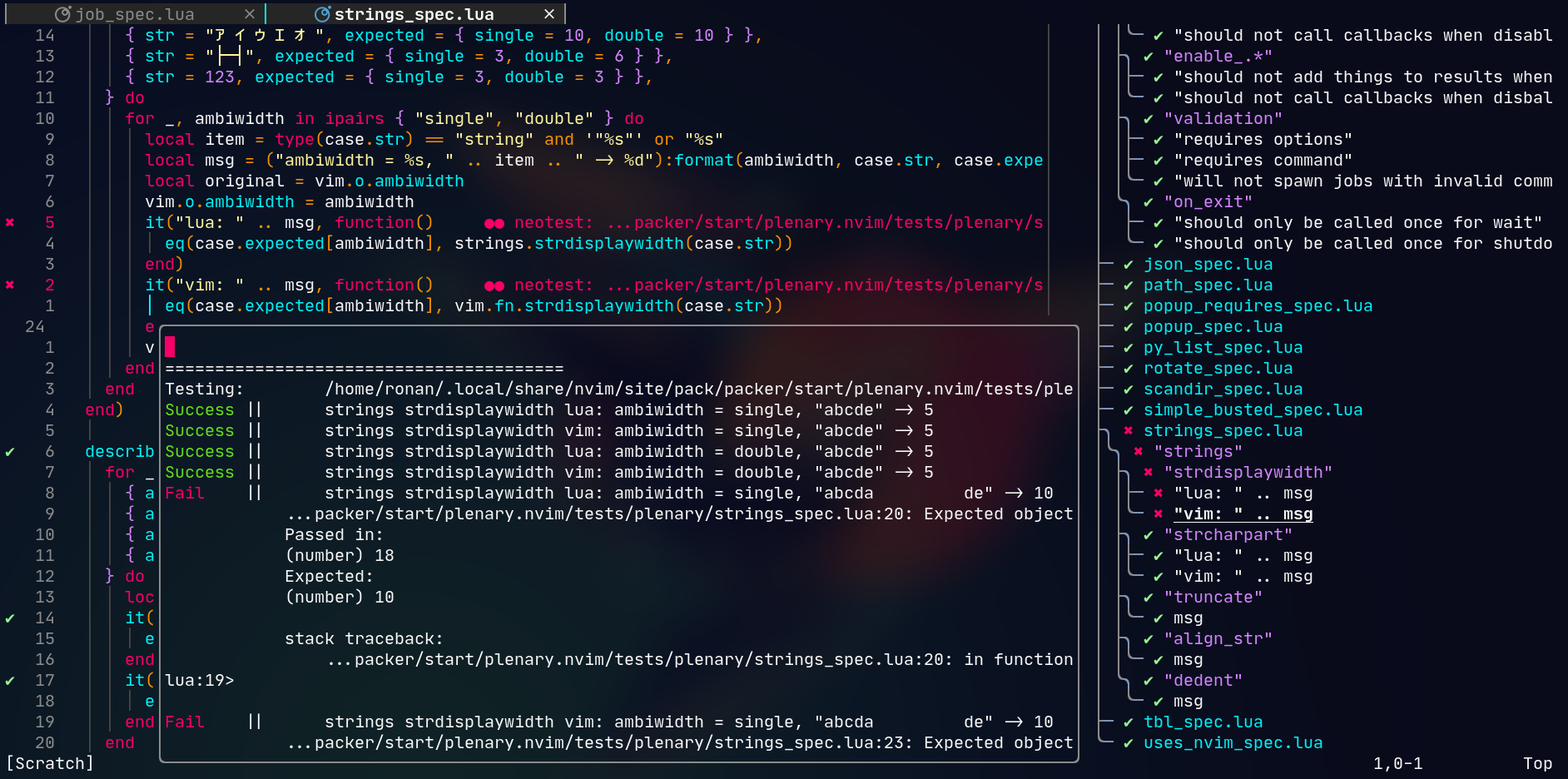 neotest screenshot 1
