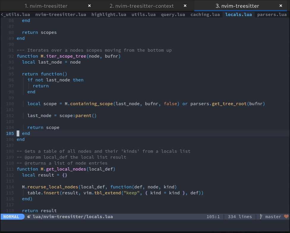 nvim-treesitter-context screenshot 1