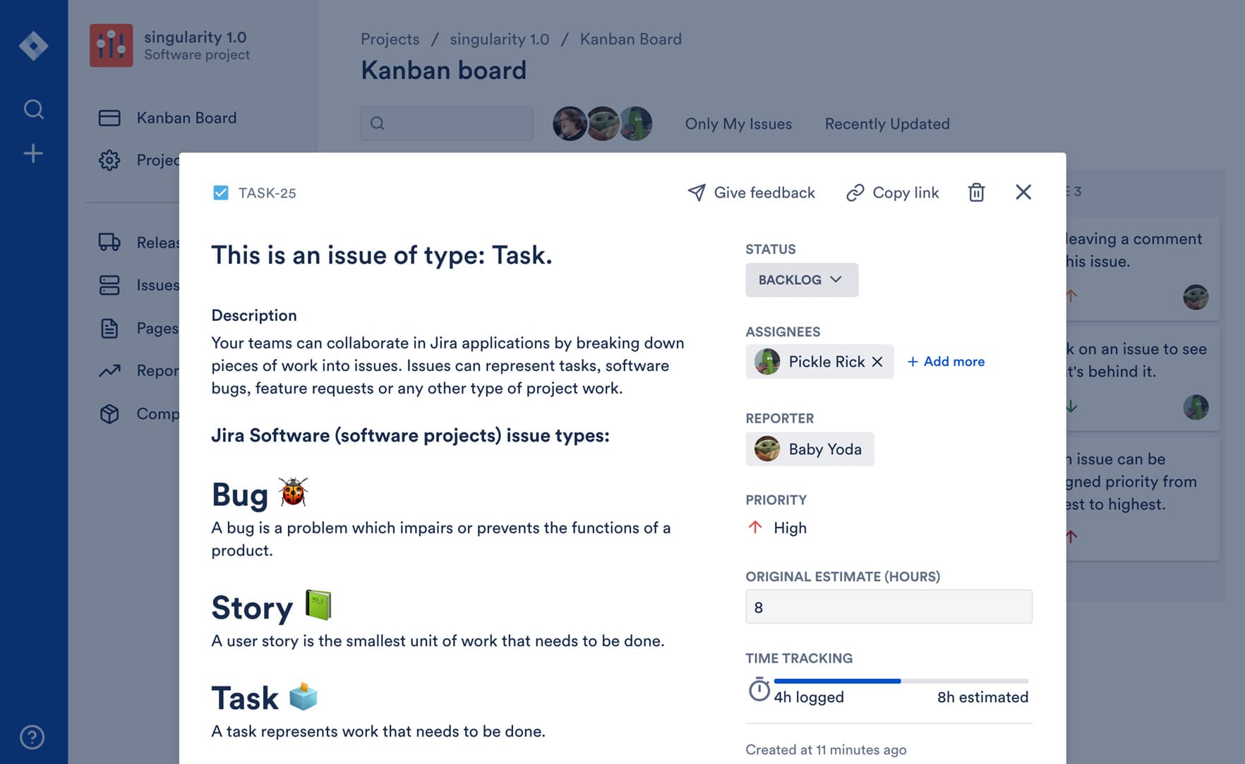 jira_clone screenshot 2
