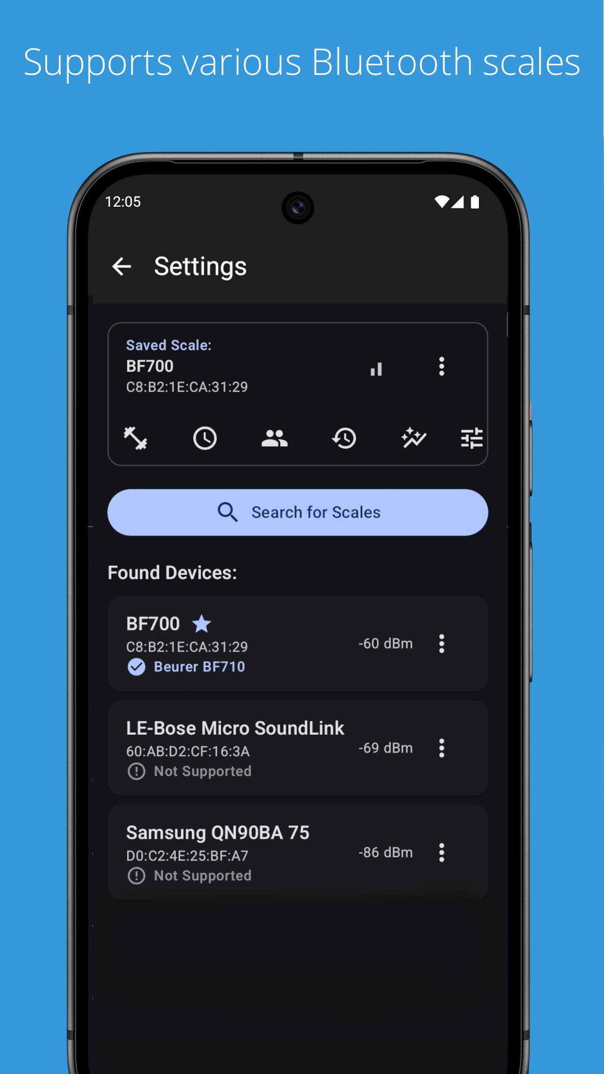 openScale screenshot 3