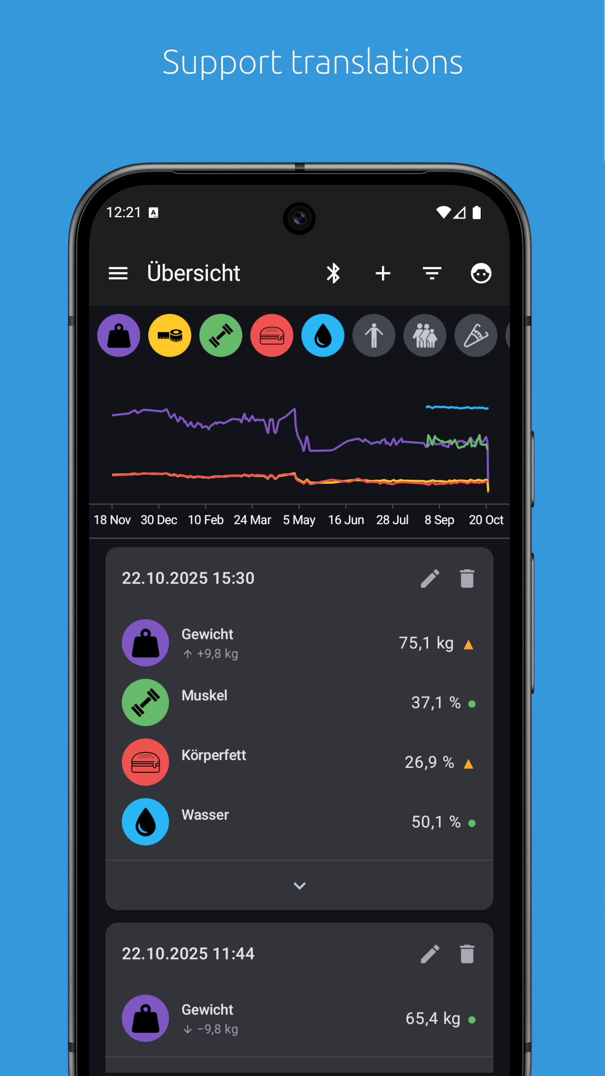 openScale screenshot 7