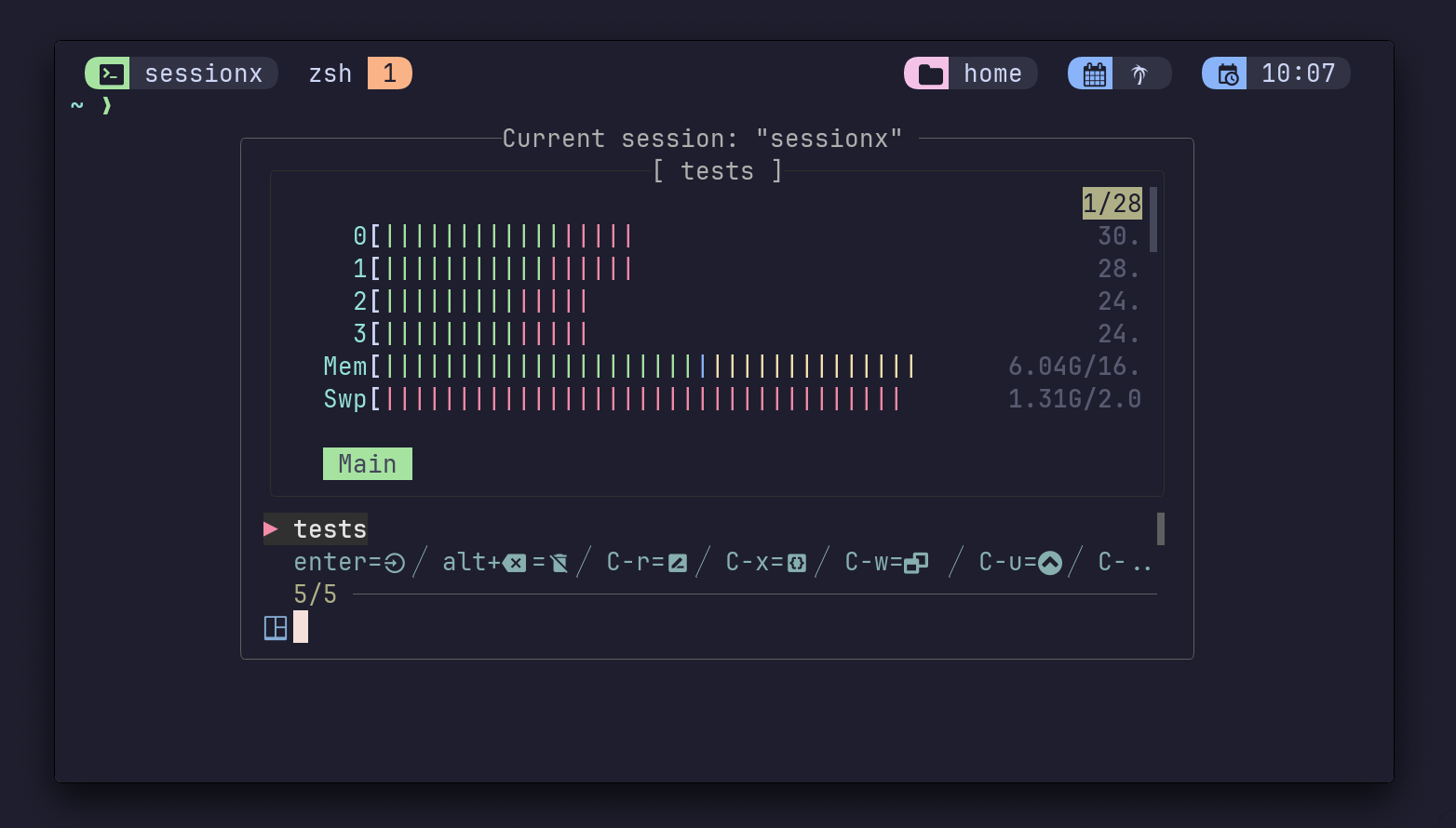 tmux-sessionx screenshot 1