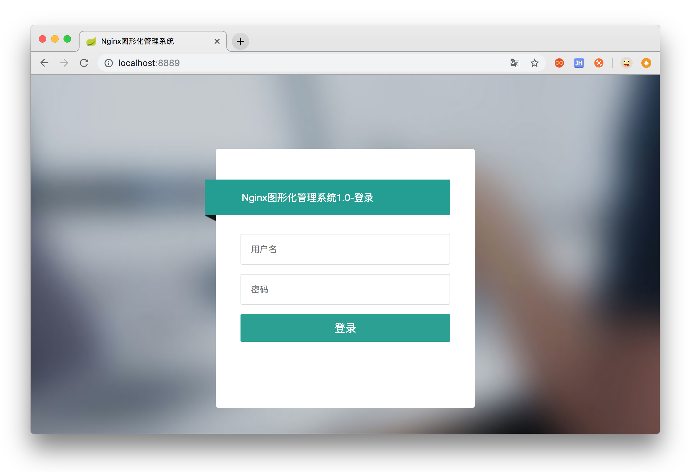 nginx-gui screenshot 1