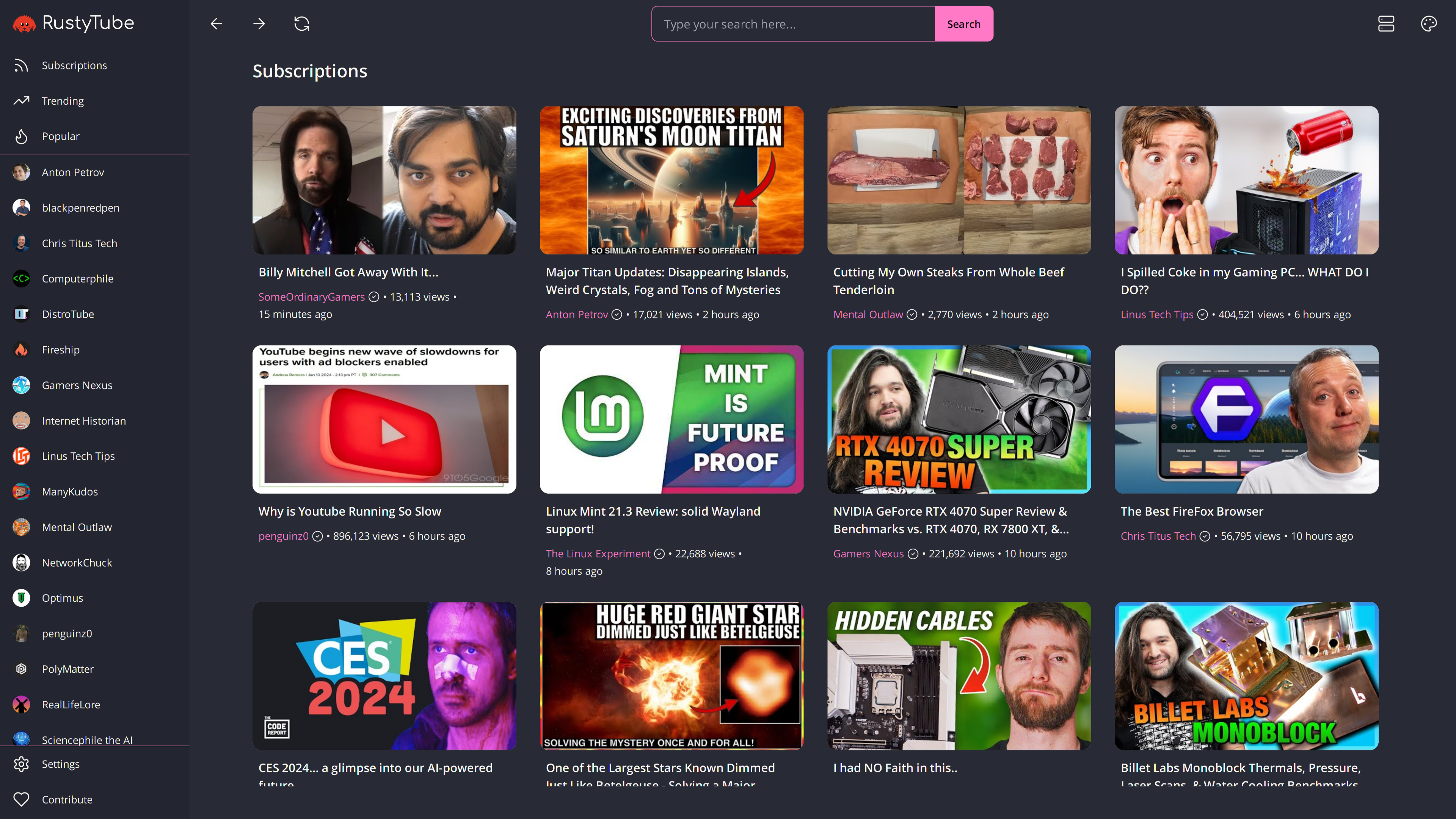 RustyTube screenshot 5