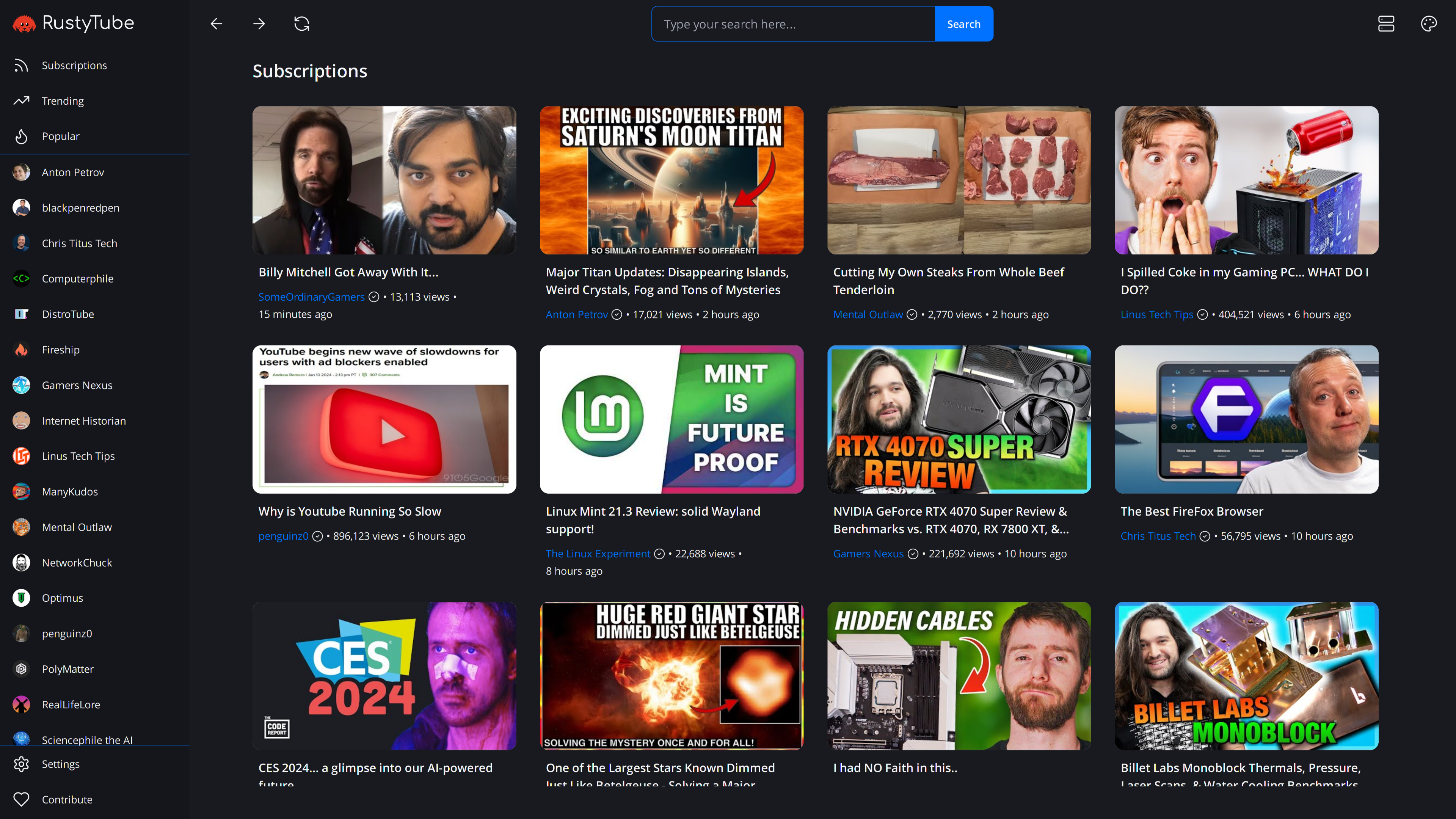 RustyTube screenshot 6