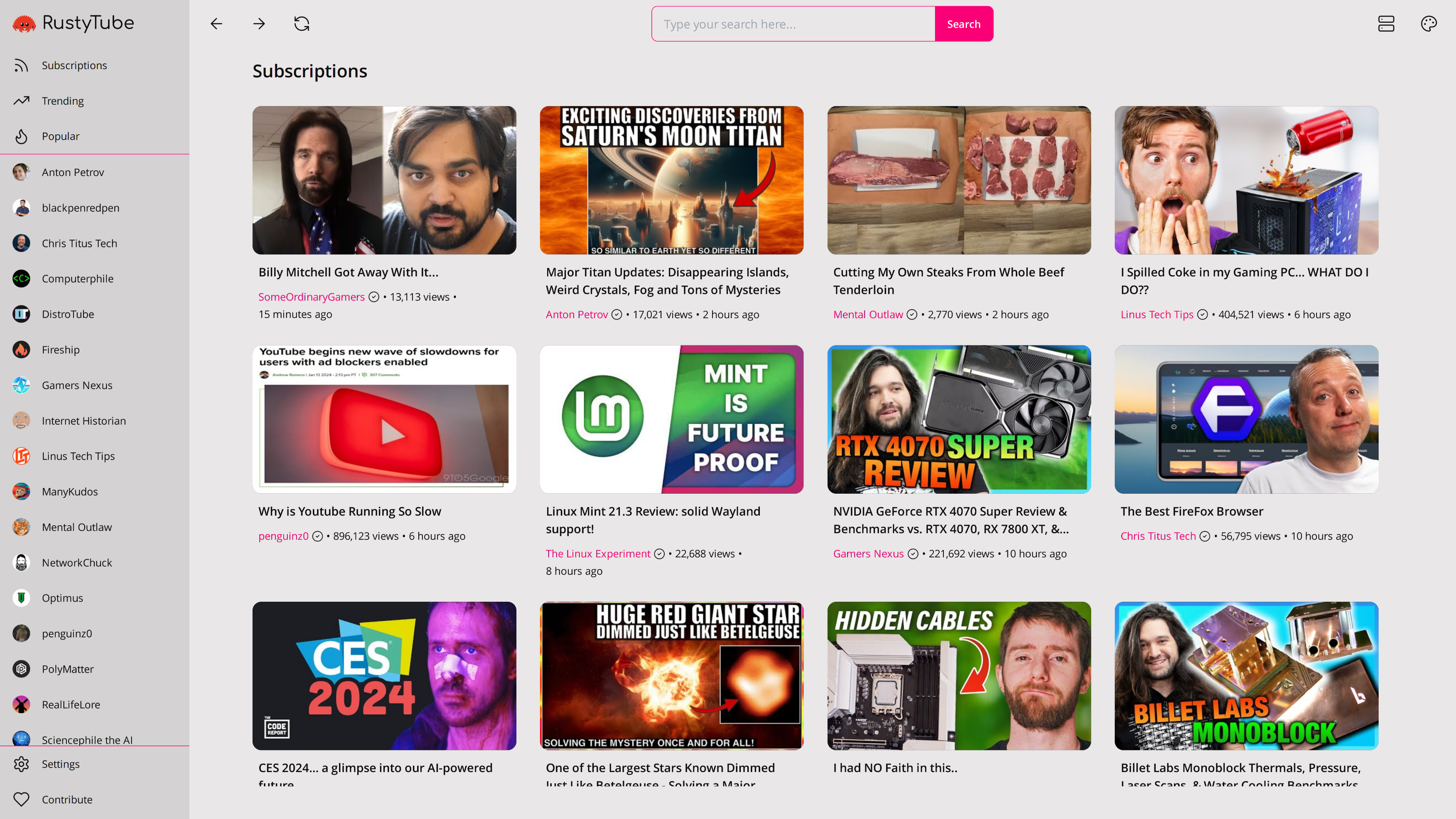 RustyTube screenshot 7