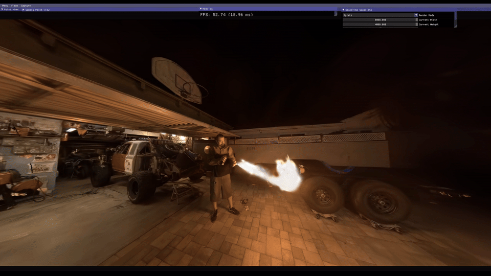 SpacetimeGaussians screenshot 1