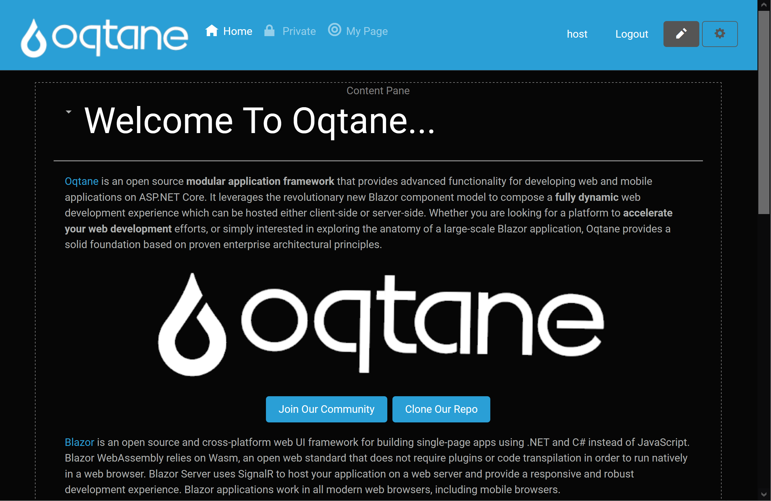oqtane.framework screenshot 8