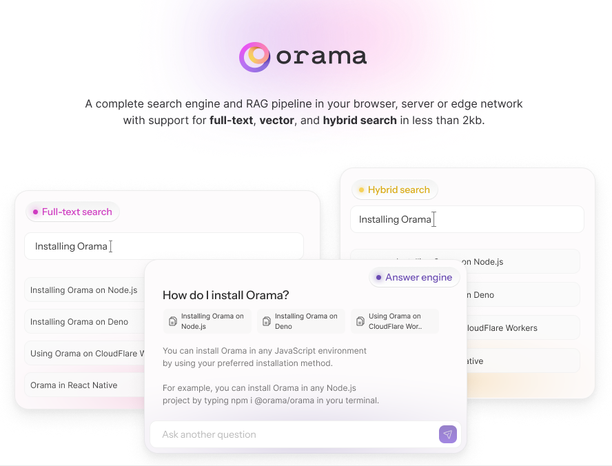orama screenshot 2