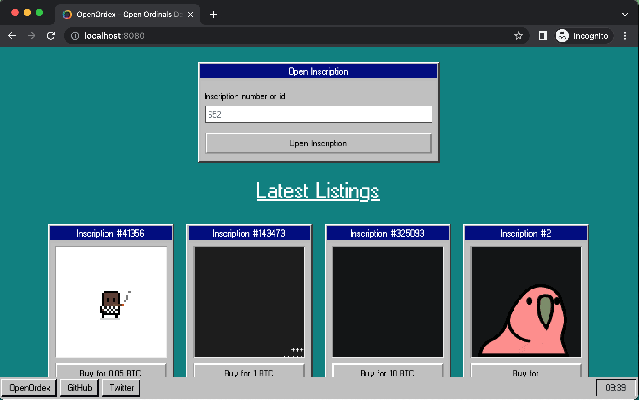 openordex screenshot 1