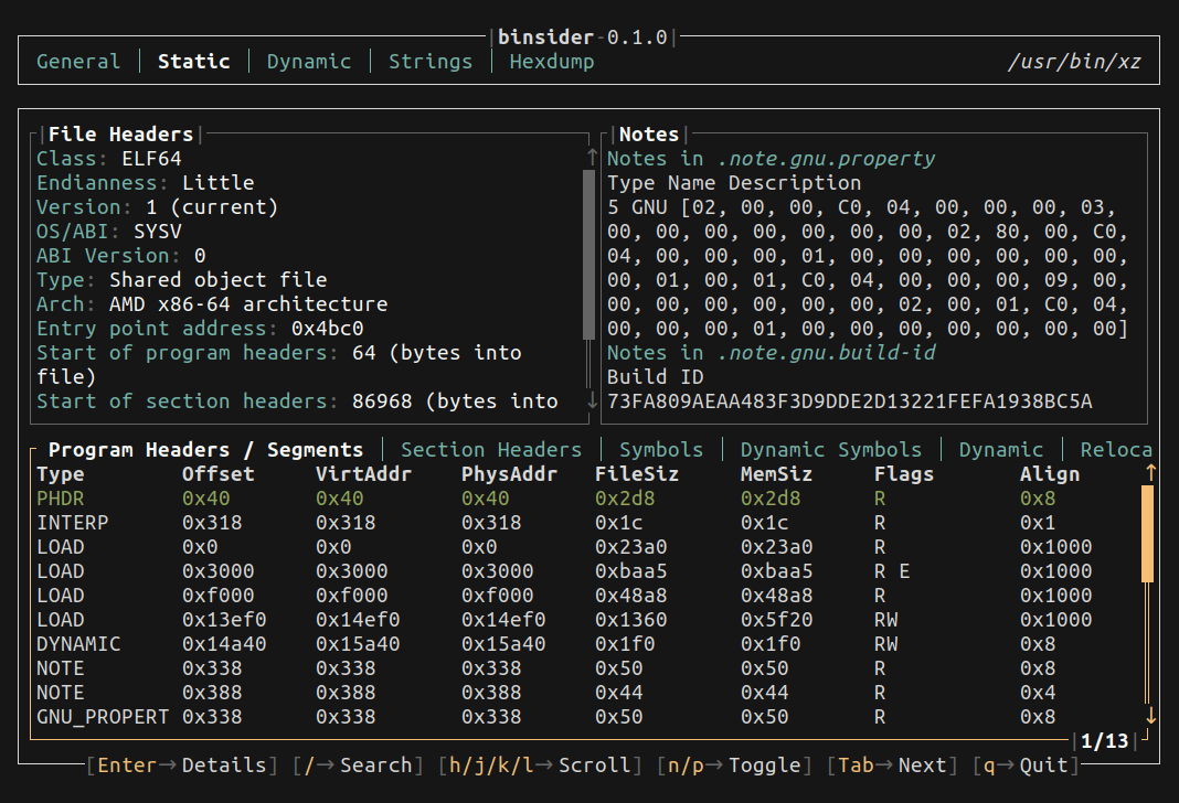 binsider screenshot 7