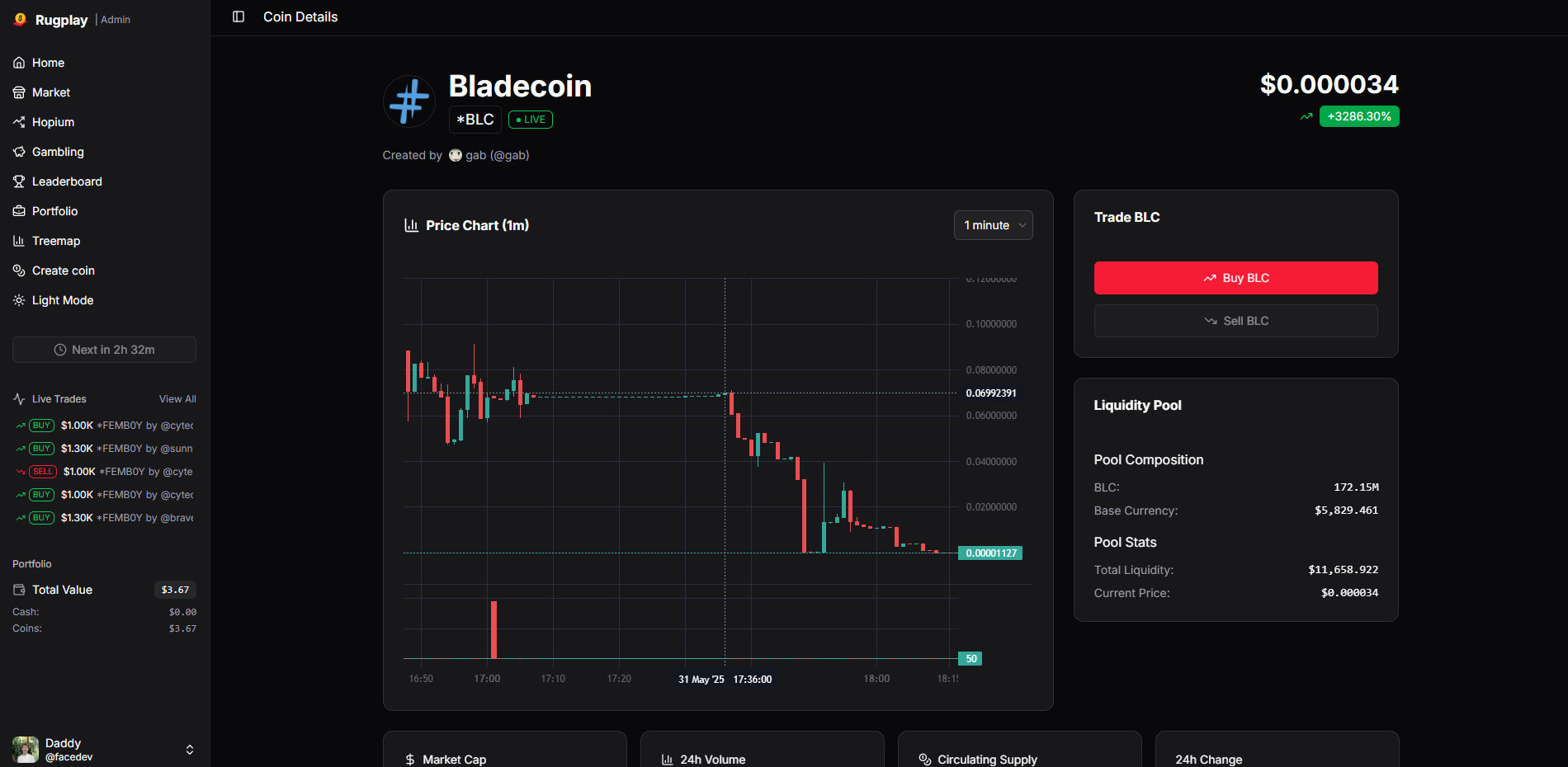 rugplay screenshot 1