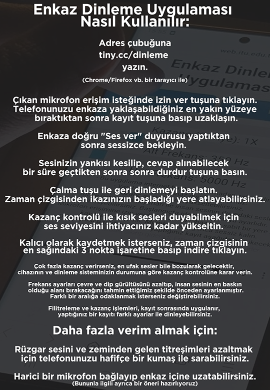 enkazdinlemeuygulamasi screenshot 2