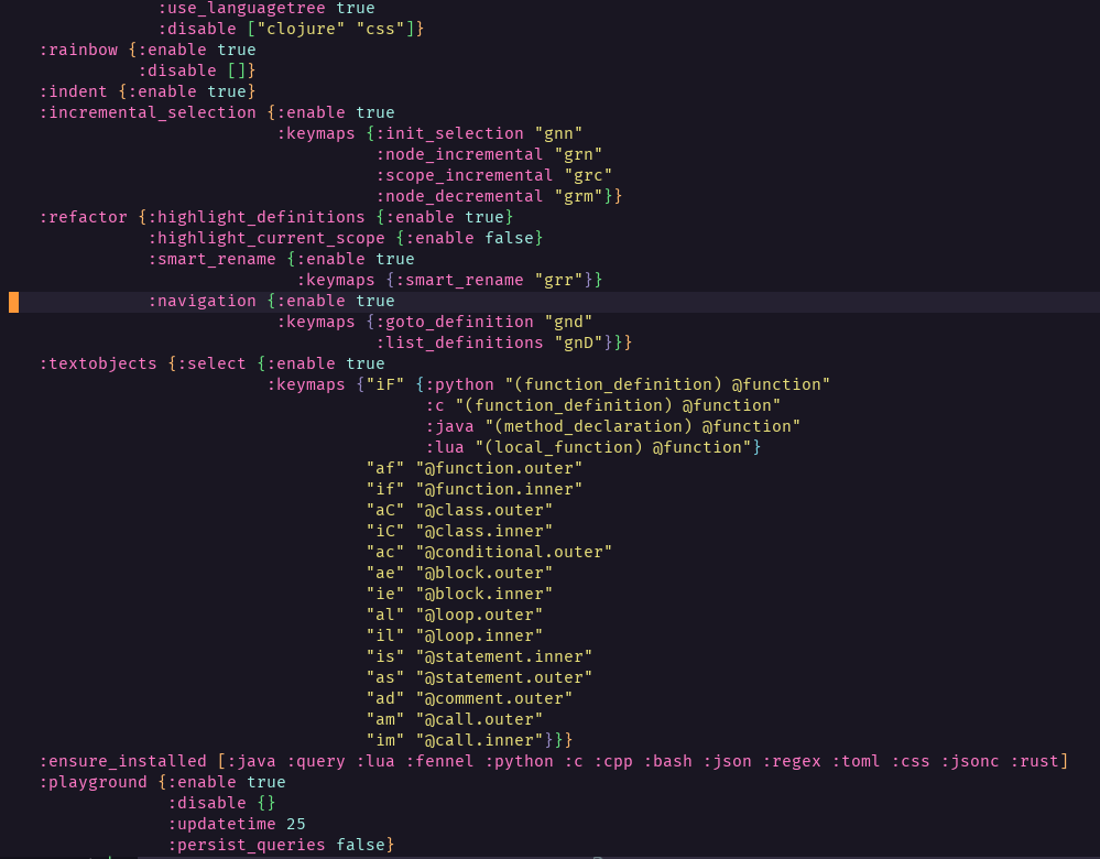 nvim-ts-rainbow screenshot 3