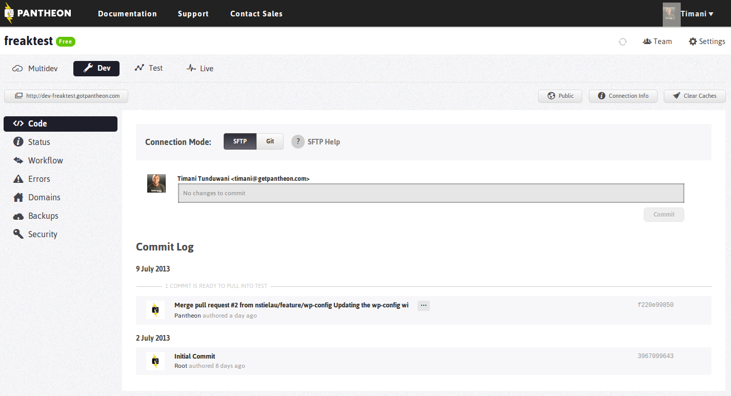 WordPress screenshot 1