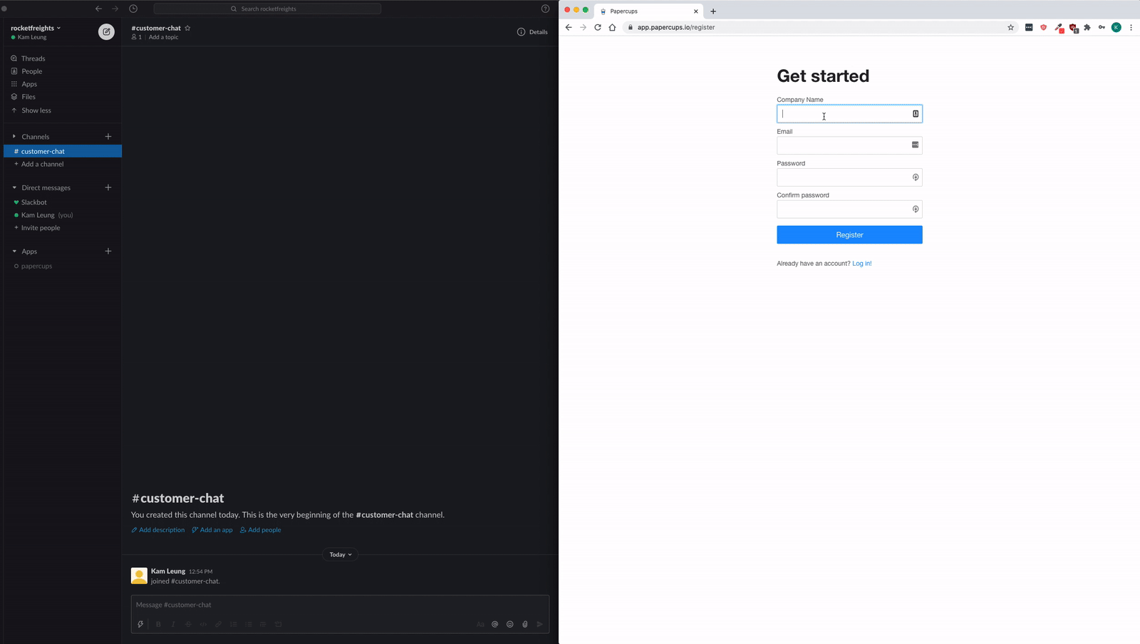papercups screenshot 1
