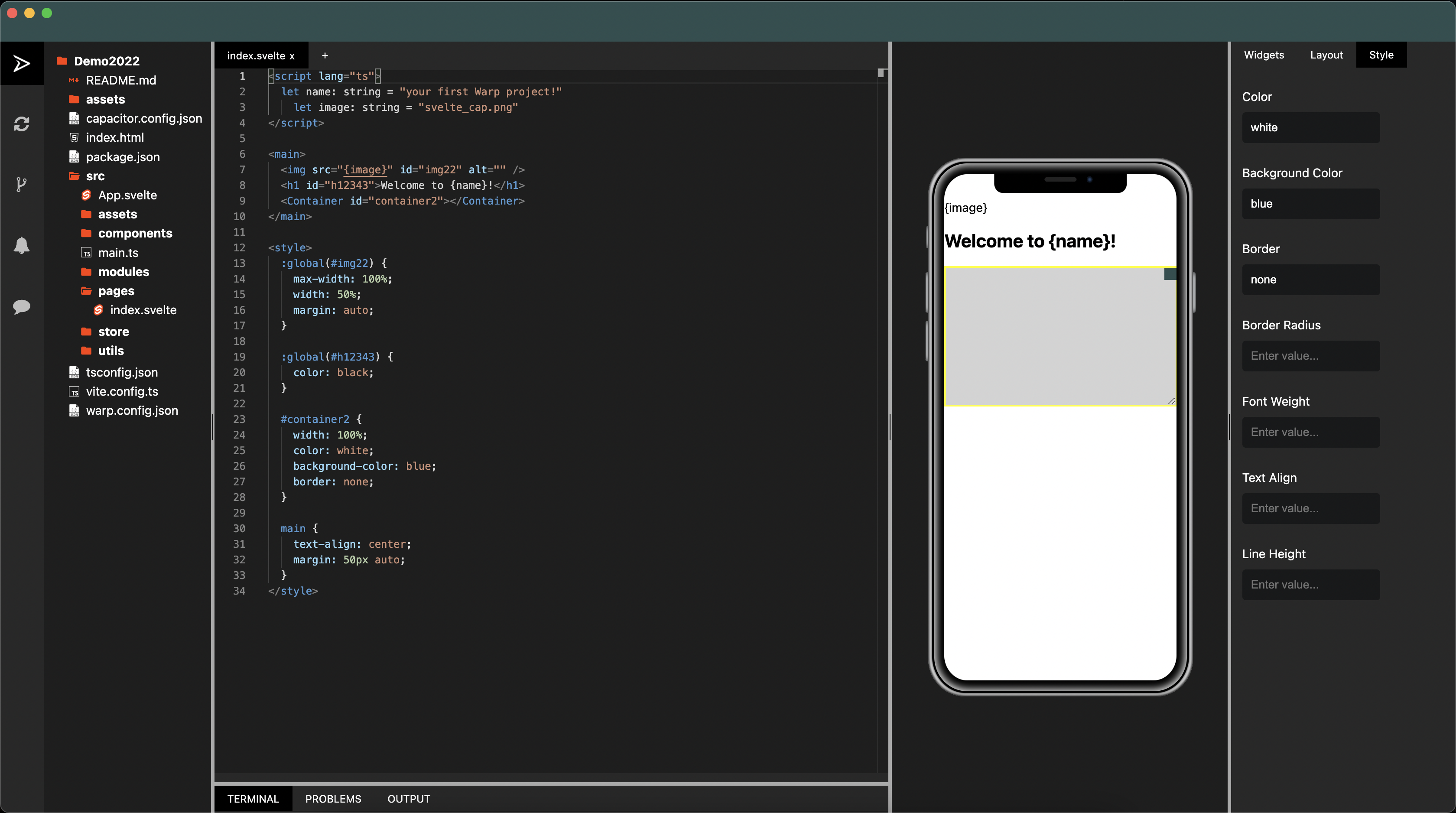 project-warpcode screenshot 1