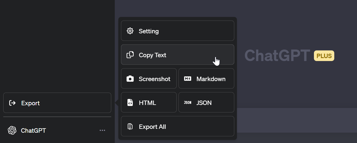 chatgpt-exporter screenshot 1