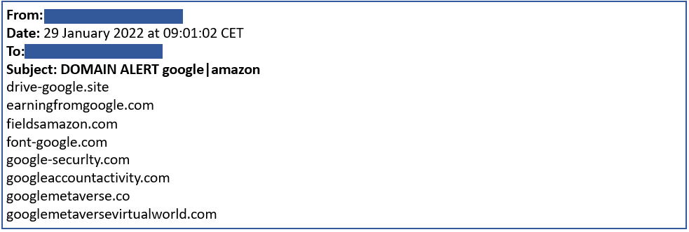 DomainAlerting screenshot 2