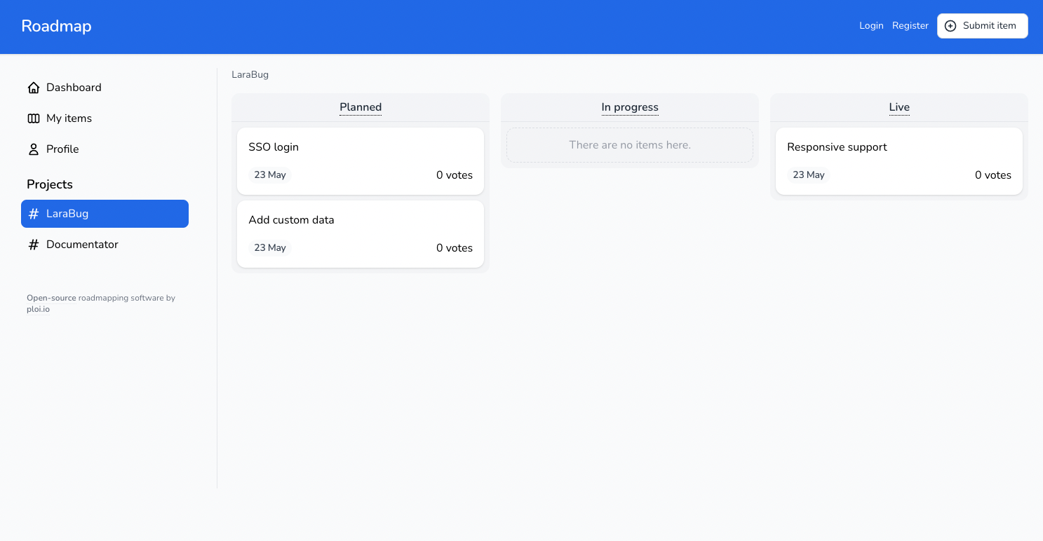 roadmap screenshot 1