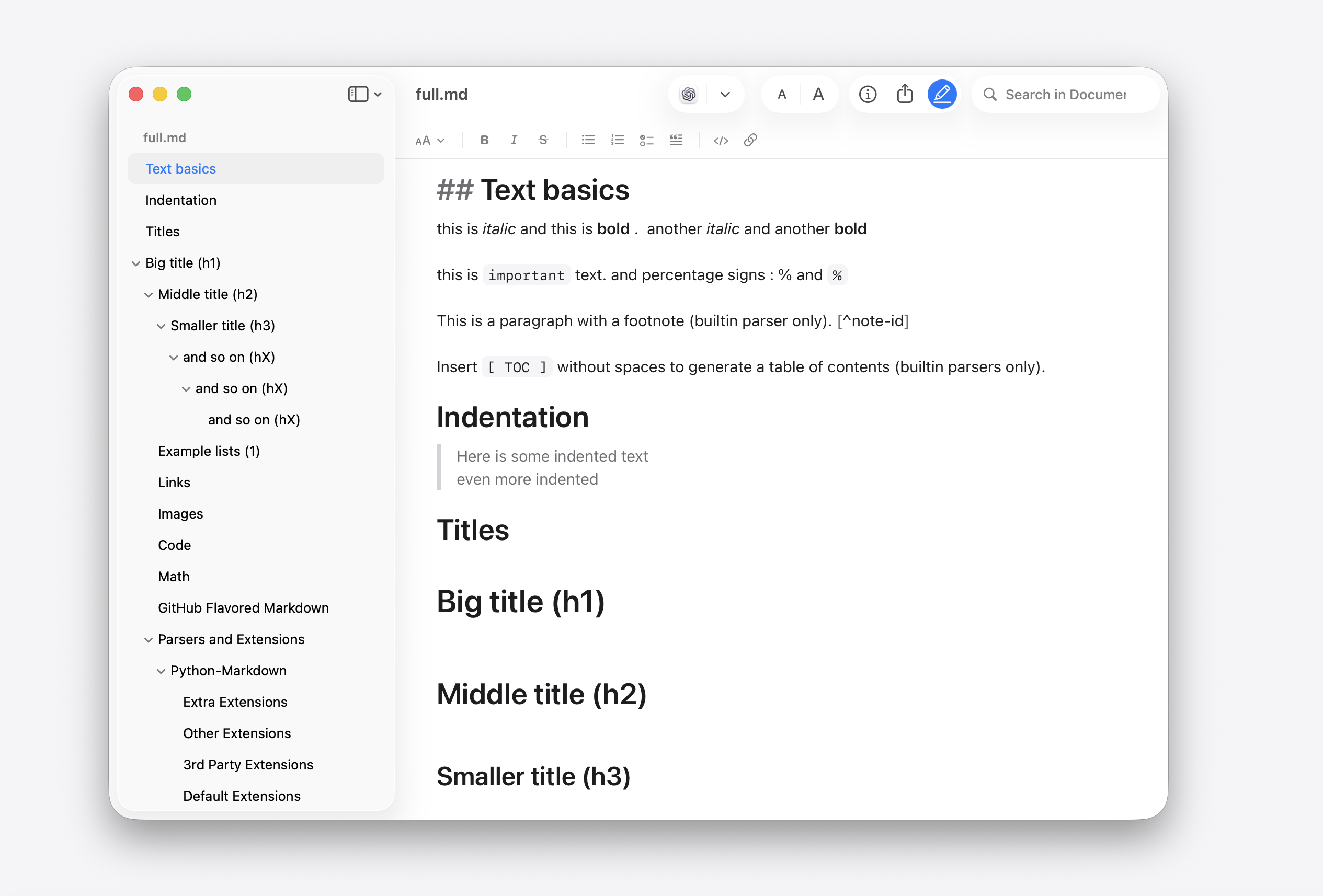 markdown-preview screenshot 2