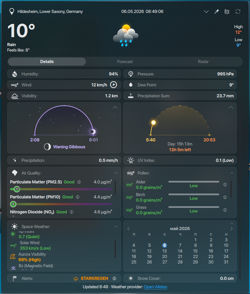 advanced-weather-widget screenshot 4