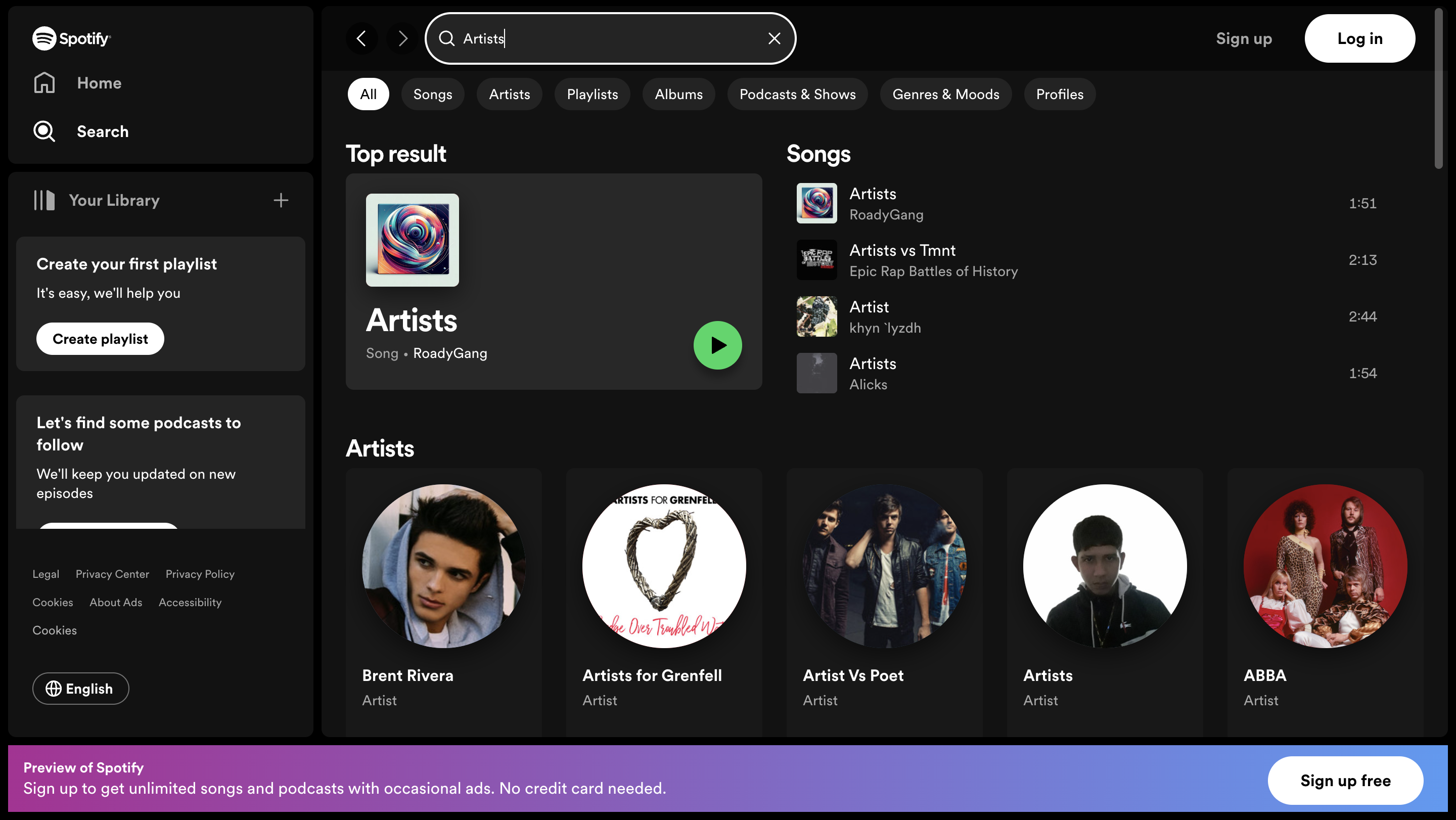 spotify-clone-assignment screenshot 3