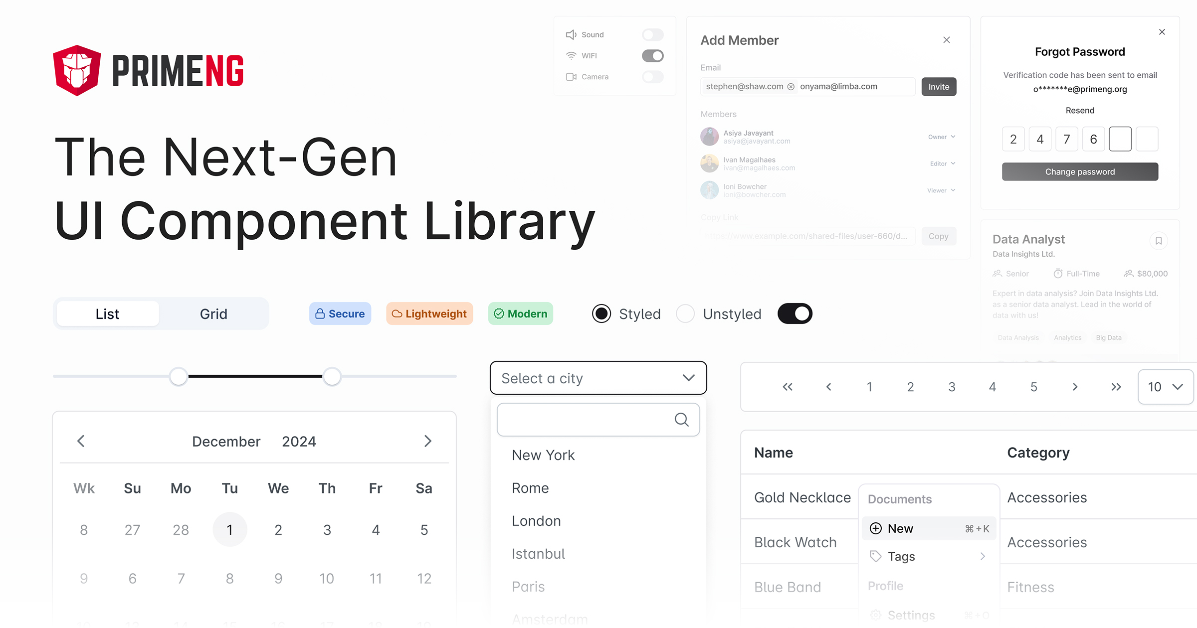 primeng screenshot 1