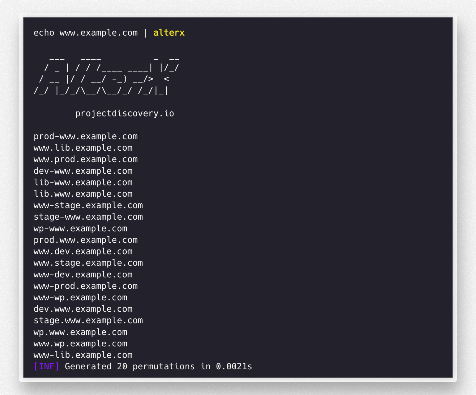 alterx screenshot 1